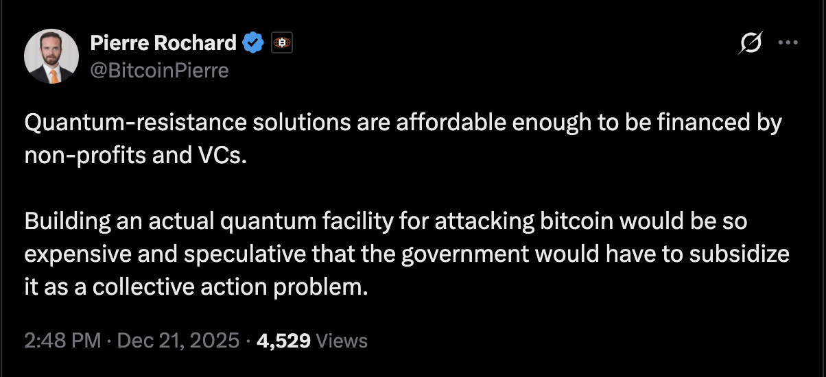 Ejecutivo cripto: Migrar Bitcoin a estándares postcuánticos podría tardar "fácilmente" 5-10 años Bitcoin Core, Computación Cuántica, Adopción de Bitcoin