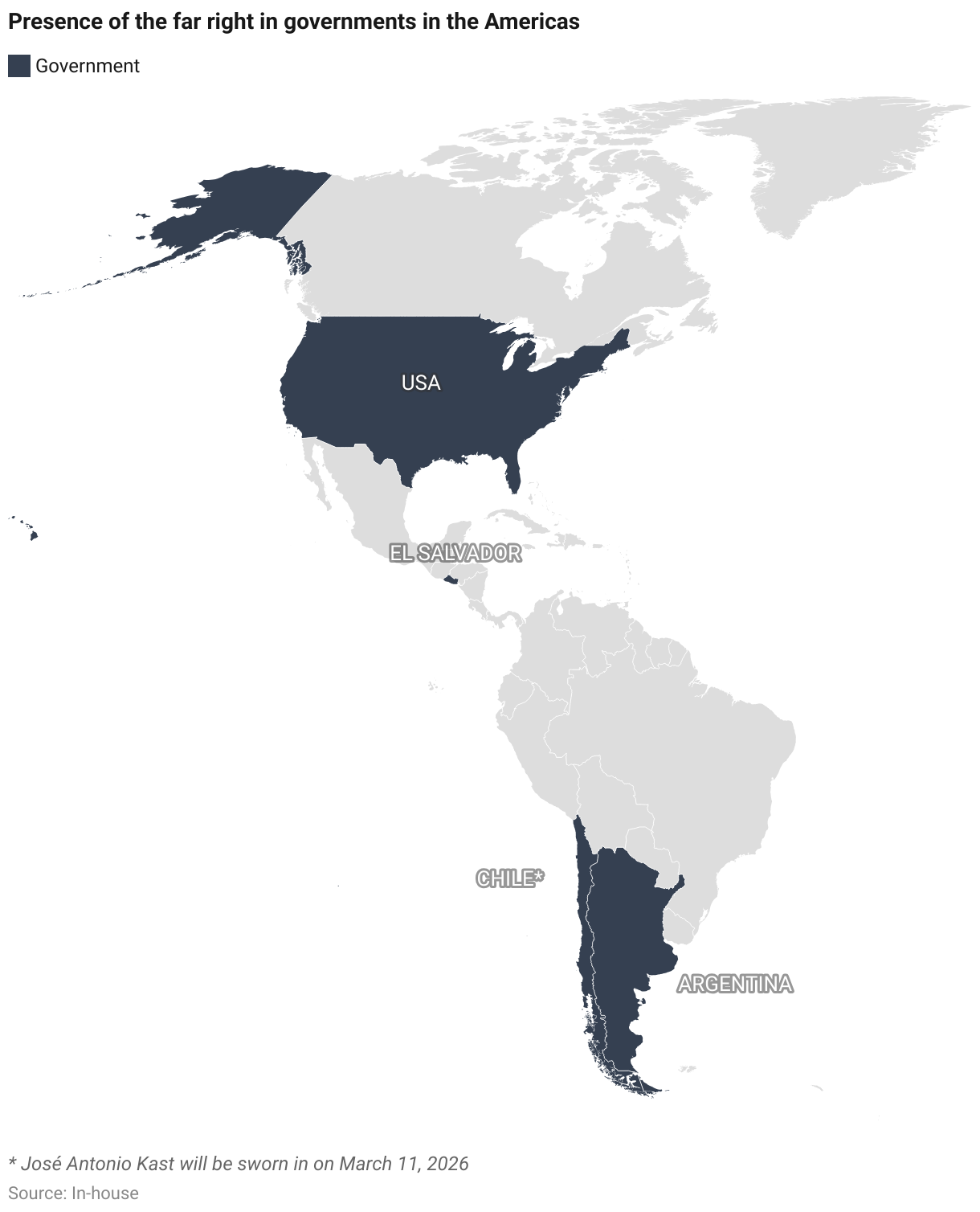 From Hungary’s Orbán to Chile’s Kast: How Trump helps turbo charge the far right Choropleth map