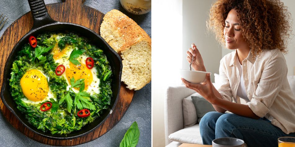 Álvaro Vargas, nutricionista: ‘Los hidratos sanos se pueden comer a cualquier hora del día sin riesgo para la salud’ Receta para el desayuno bajo en hidratos.
