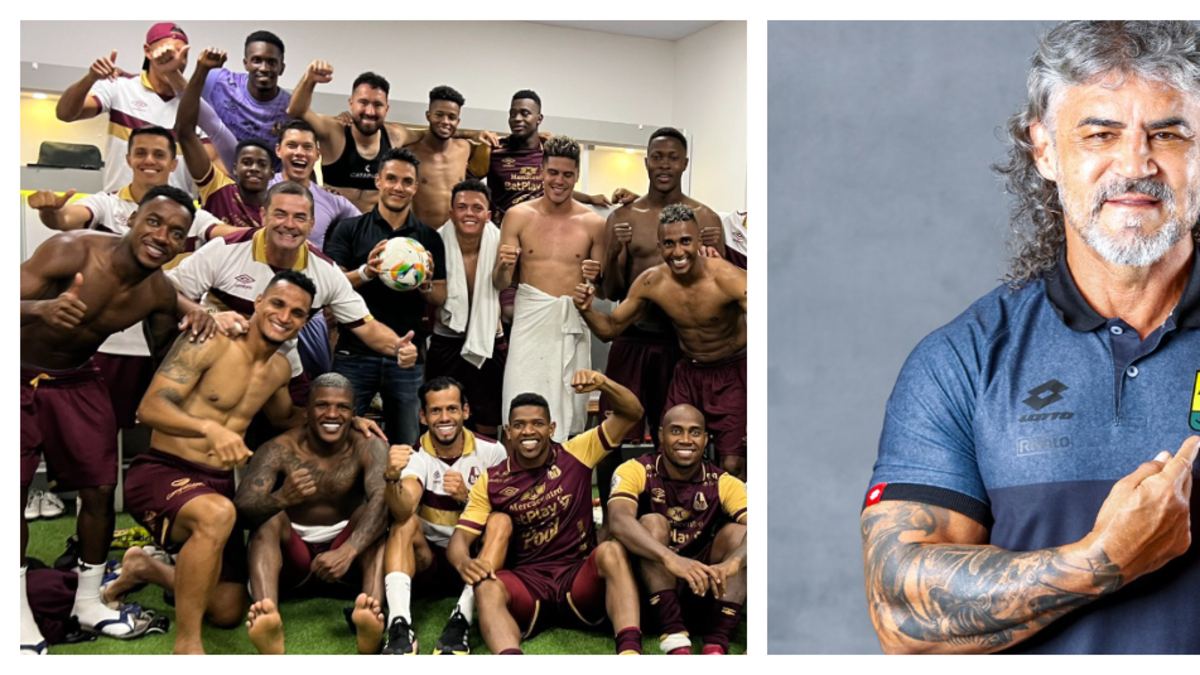 Jugadores del Deportes Tolima le cobran a Leonel Álvarez y se llevan los balones para la casa: la curiosa escena tras el paso a la final Jugadores del Deportes Tolima le cobran a Leonel Álvarez y se llevan los balones para la casa: la curiosa escena tras el paso a la final