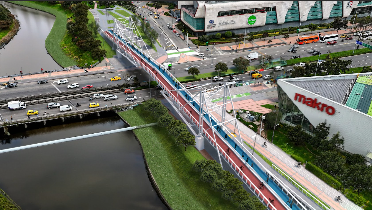 Alumbrado navideño de Monserrate 2025: fechas, horarios y tarifas para vivir este plan imperdible en Bogotá Bicipuente de la calle 86A con avenida Boyacá