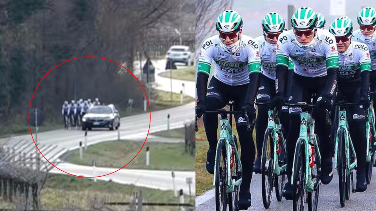 Pánico en la carretera: ocho ciclistas de un equipo de Italia fueron atacados con varios disparos mientras entrenaban (video) Pánico en la carretera: ocho ciclistas de un equipo de Italia fueron atacados con varios disparos mientras entrenaban (video)