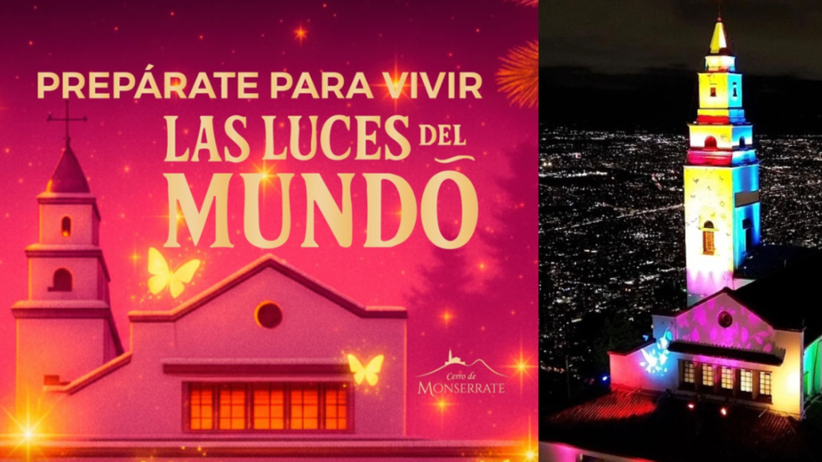 Alumbrado navideño de Monserrate 2025: fechas, horarios y tarifas para vivir este plan imperdible en Bogotá Alumbrado navideño de Monserrate 2025: fechas, horarios y tarifas para vivir este plan imperdible en Bogotá