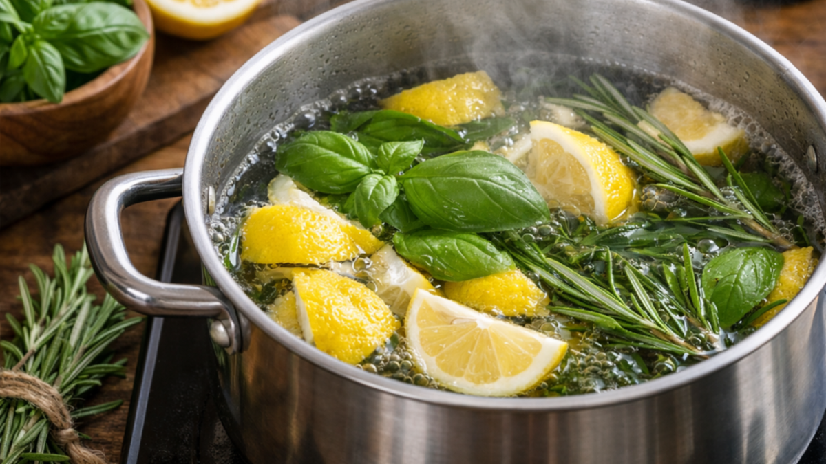 Cáscara de limón con albahaca y romero: la mezcla recomendada para eliminar olores en el hogar Cáscara de limón con albahaca y romero: la mezcla recomendada para eliminar olores en el hogar