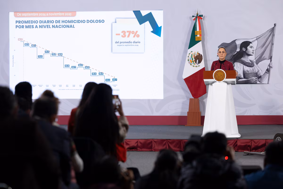 El Gobierno de Sheinbaum asegura que los asesinatos se han reducido un 37% desde septiembre de 2024 EL PAÍS