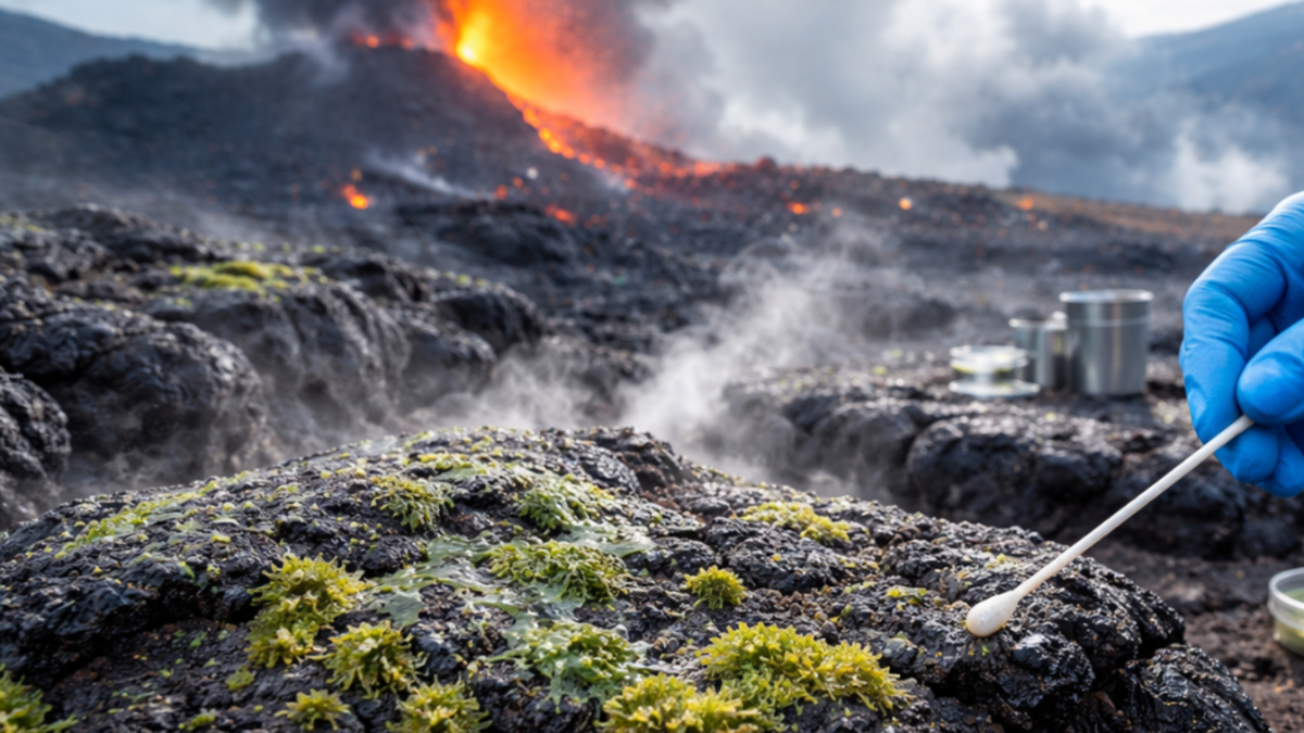 Microbios desafían lo imposible: científicos descubren vida que coloniza la lava horas después de solidificarse Microbios desafían lo imposible: científicos descubren vida que coloniza la lava horas después de solidificarse