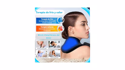Efecto frío o calor: la almohadilla térmica para dolor cervical que se adapta a la forma de tu cuello almohadilla térmica