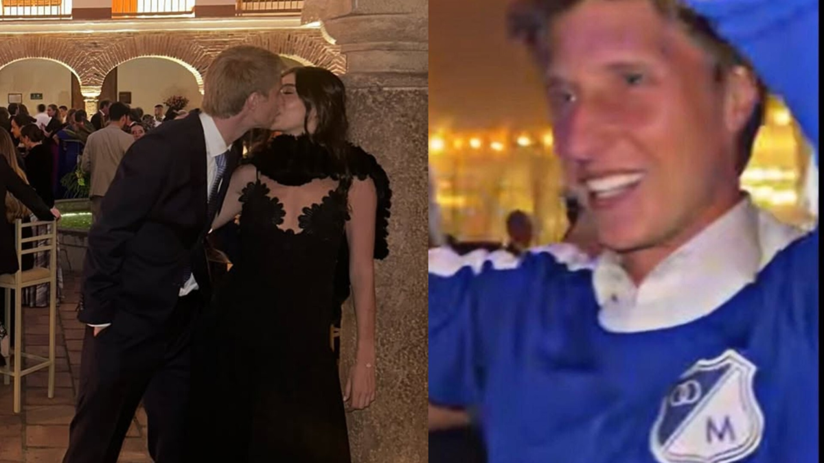 Video | Andrés Llinás tiró la casa por la ventana con su matrimonio y cumplió su sueño: cánticos y banderas de Millonarios tras el 'sí' en el altar Video | Andrés Llinás tiró la casa por la ventana con su matrimonio y cumplió su sueño: cánticos y banderas de Millonarios tras el 'sí' en el altar