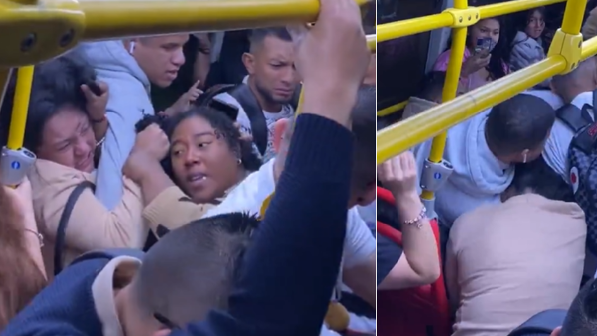 Video | Usuarias de TransMilenio se fueron a los golpes en plena Navidad Video | Usuarias de TransMilenio se fueron a los golpes en plena Navidad