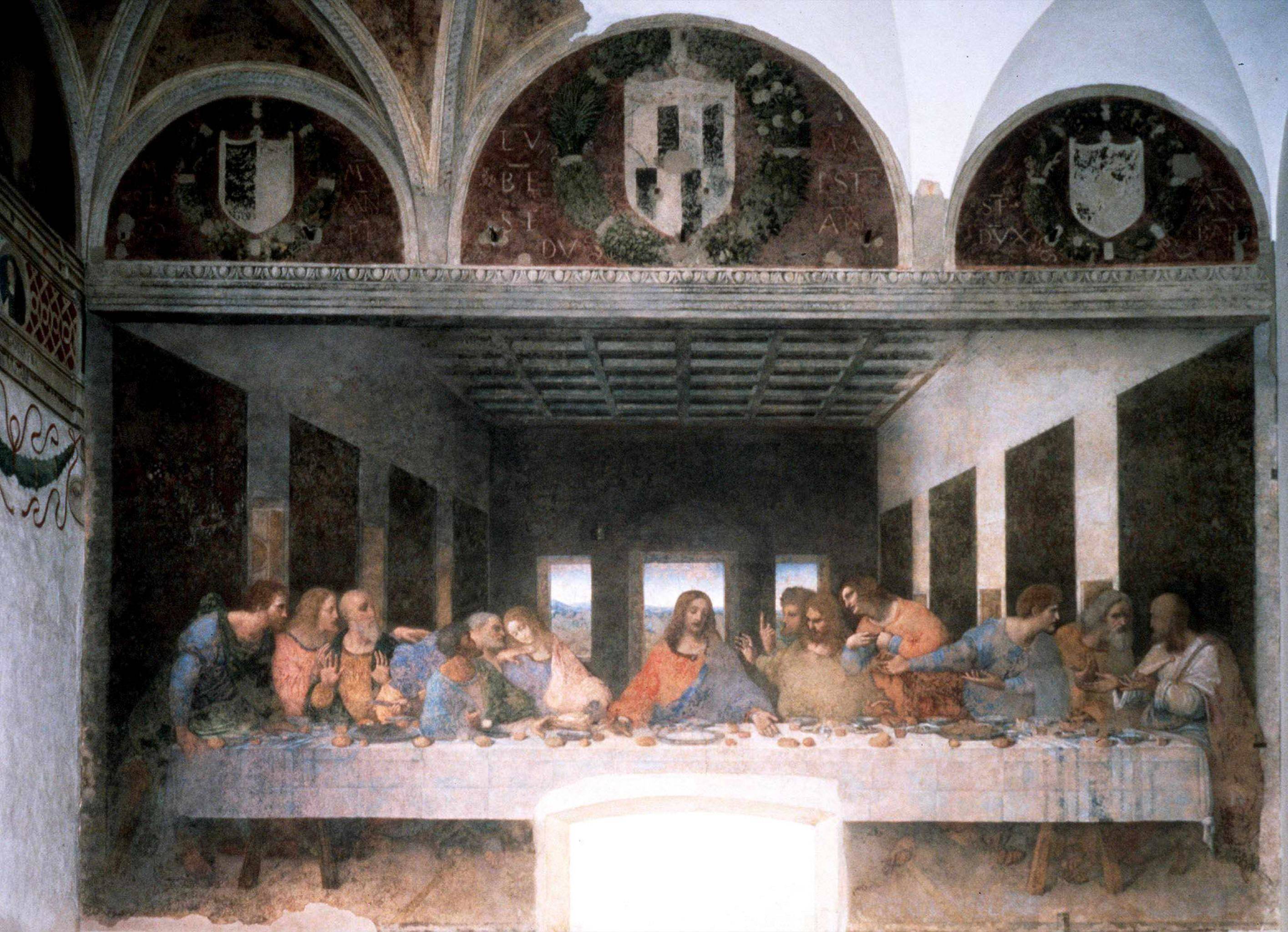 Rastro genético en obras de Leonardo da Vinci | Científicos creen que su ADN podría estar oculto en pinturas y cartas: 'Actúa como capa protectora' Leonardo Da Vinci terminó 'La última cena' en 1497.