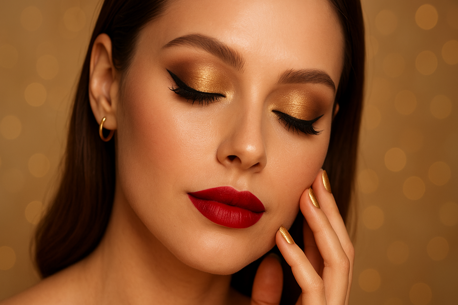 Adiós a lo básico: el 2026 se viste de más color Maquillaje navideño