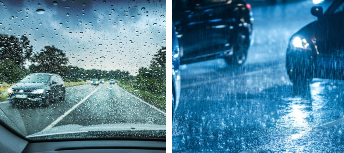 El hábito al estacionar el auto que no se recomienda y puede aumentar el riesgo de daños Conducir bajo la lluvia.