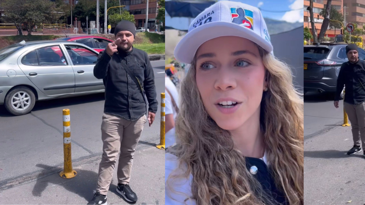 Ciudadano confronta a aspirante a la Cámara en Bogotá y la tilda de 'ratera' mientras hacía campaña Ciudadano confronta a aspirante a la Cámara en Bogotá y la tilda de 'ratera' mientras hacía campaña