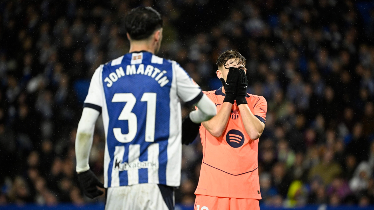 Barcelona se nubla y sufre inesperada derrota en su visita a la Real Sociedad: Real Madrid celebra Barcelona se nubla y sufre inesperada derrota en su visita a la Real Sociedad: Real Madrid celebra