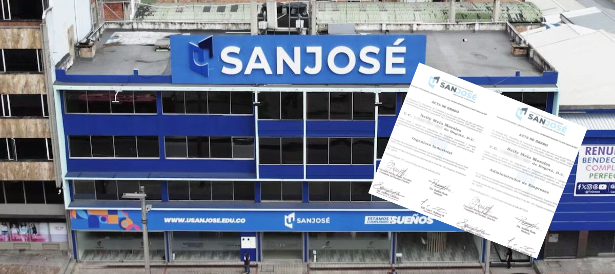 Ministro de Educación anuncia pliego de cargos contra la Fundación Universitaria San José por presunto 'cartel de títulos' Documentos expedidos en la Fundación San José.
