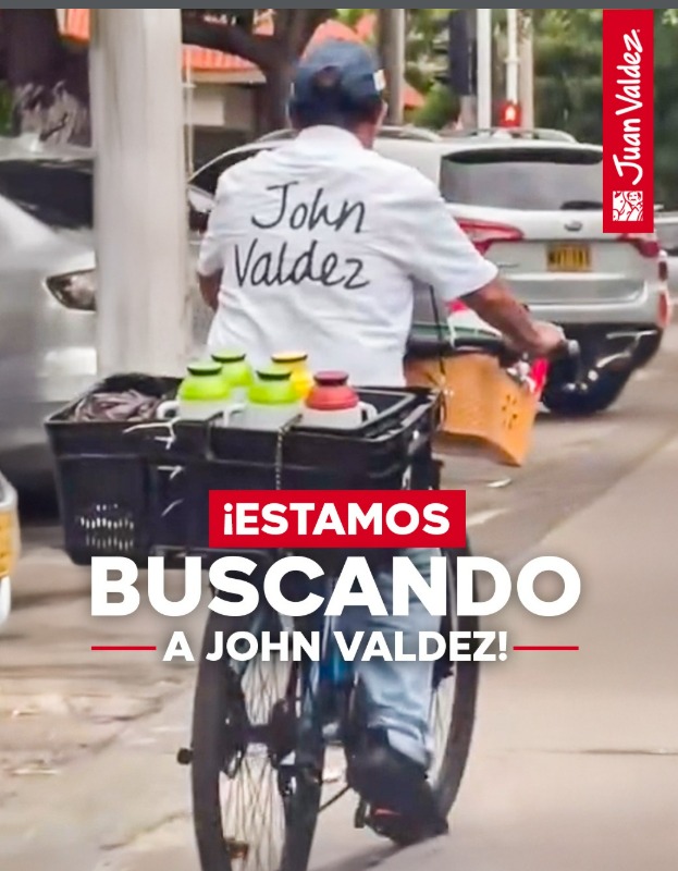 Juan Valdez encontró a John Valdez, el vendedor de Barranquilla que conquistó las redes con su camiseta: ‘Estamos con él para premiar su creatividad’ Buscan a Jhon Valde