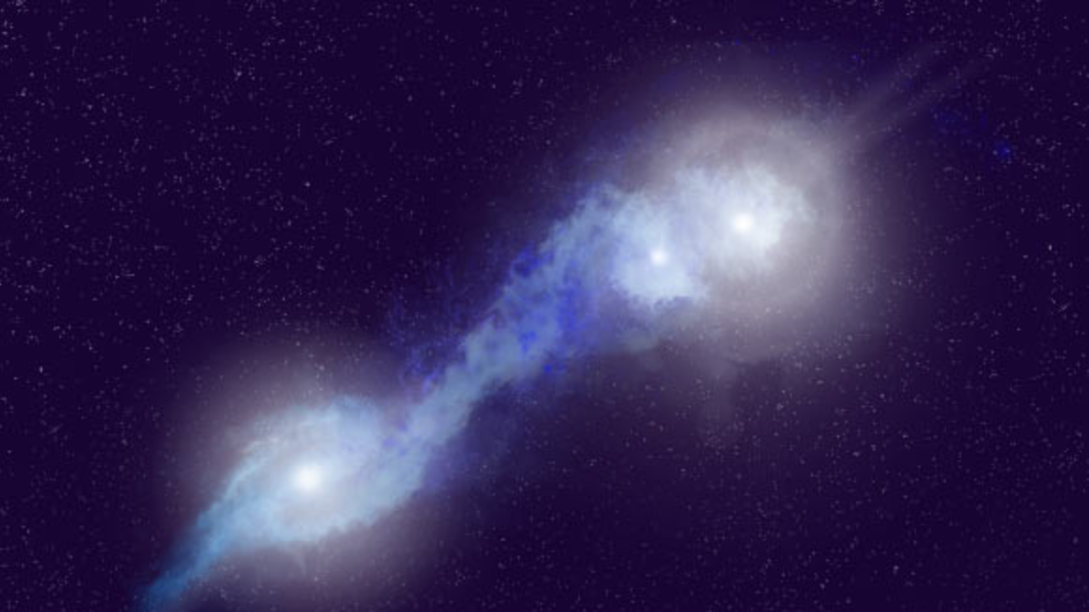 Científicos en júbilo: captan por primera vez la fusión simultánea de tres galaxias Científicos en júbilo: captan por primera vez la fusión simultánea de tres galaxias