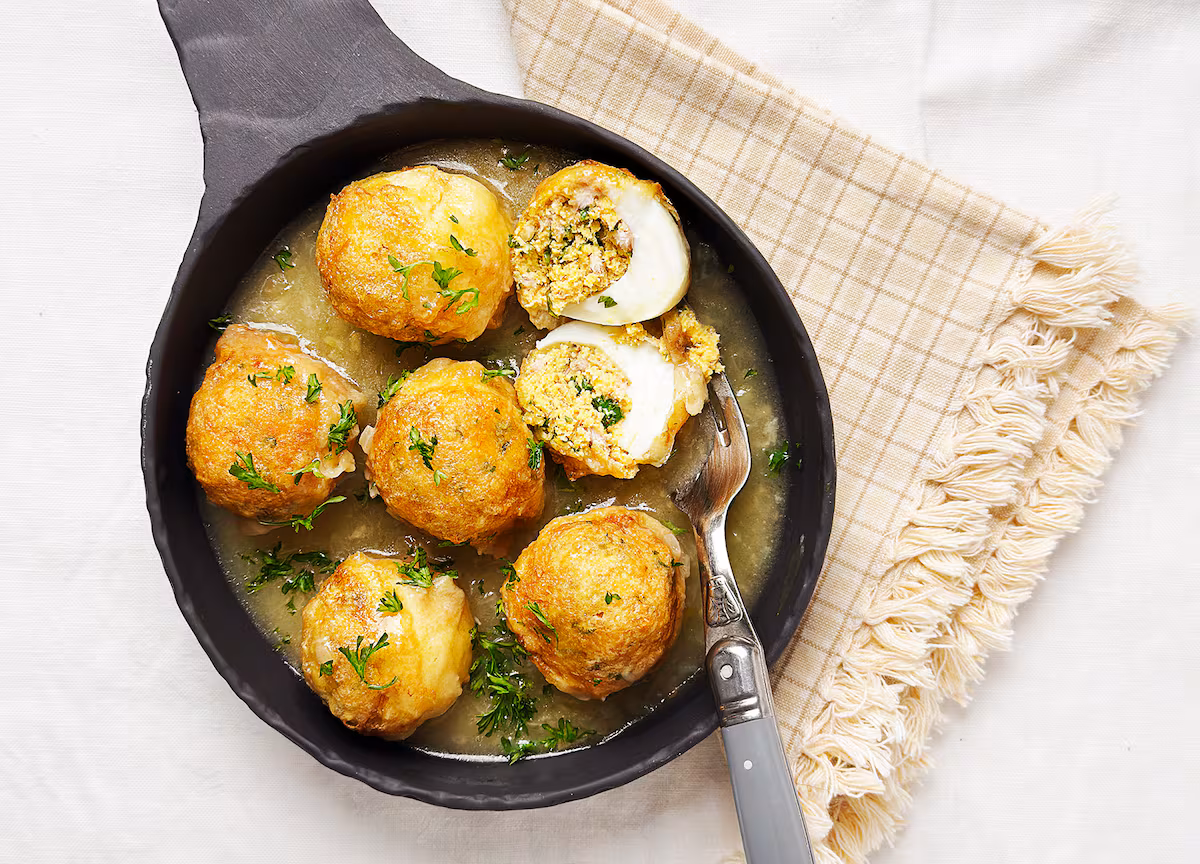 Huevos verdes de Guadalajara con bacalao (y mucho perejil) EL PAÍS
