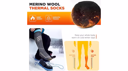 Por qué estos calcetines de lana merino se han convertido en el básico térmico del invierno: protegen del frío extremo Estos calcetines térmicos de lana merino son ideales para el invierno.