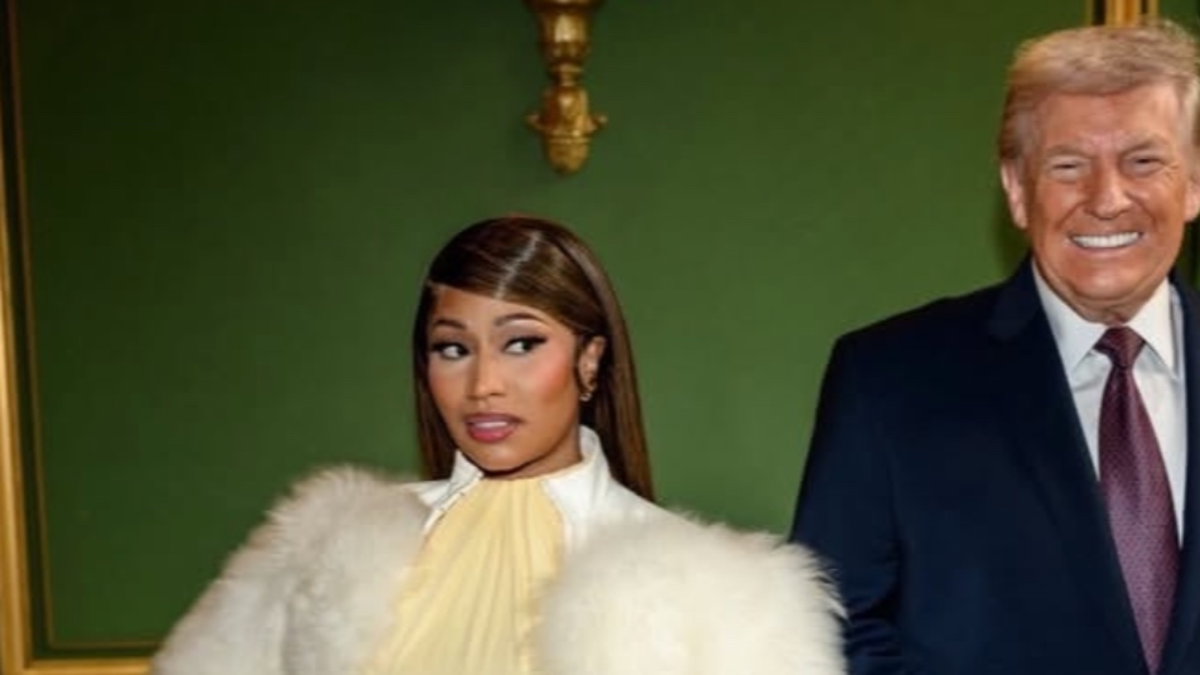 Nicki Minaj apareció en la cumbre presidencial en apoyo a Donald Trump y su nuevo plan de inversión infantil Nicki Minaj apareció en la cumbre presidencial en apoyo a Donald Trump y su nuevo plan de inversión infantil