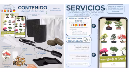 A los que quieran cultivar un bonsái como propósito de año les hace falta este kit definitivo Este kit para cultivar bonsáis ofrece todos los accesorios necesarios.