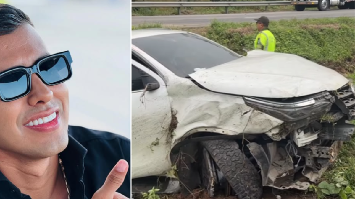 Sebastián Ayala, cantante de música popular, sufrió fuerte accidente de tránsito tras choque con bus de transporte público: esto se sabe Sebastián Ayala, cantante de música popular, sufrió fuerte accidente de tránsito tras choque con bus de transporte público: esto se sabe