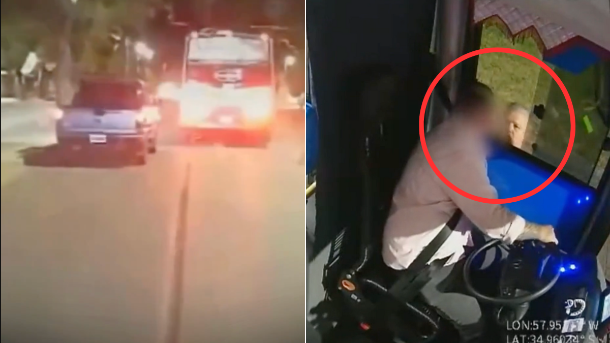 Video: intolerancia vial quedó en cámaras cuando un hombre persiguió un bus, atacó al conductor equivocado y le fracturó el tabique Video: intolerancia vial quedó en cámaras cuando un hombre persiguió un bus, atacó al conductor equivocado y le fracturó el tabique