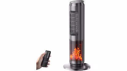 5 calefactores de bajo consumo que necesitas este invierno: ideales para todo tipo de habitaciones Calefactor cerámico de tipo torre.